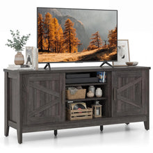 Load image into Gallery viewer, Tangkula Farmhouse TV Stand for TVs up to 65 Inch Entertainment Center with 2 Storage Cabinets