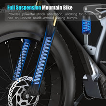 Load image into Gallery viewer, Electric Bike for Adults 26'', 1000W E - Mountain Bike 48V 30/20ah UL2849 Removable Battery, Fat Tire Ebike up to 30MPH Off Road Beach Snow Electric Bicycles Full Suspension &amp; Dual Hydraulic Disc Brakes