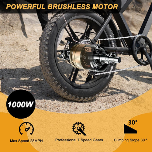 Movcan V30 Electric Bike for Adult, 1000W 20