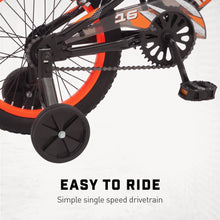 Load image into Gallery viewer, 16" Mutant Kid'S BMX Bike, Ages 3 - 5, Black &amp; Orange