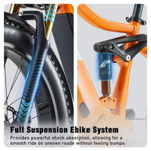 Load image into Gallery viewer, Electric Bike for Adults 26'', 1000W E - Mountain Bike 48V 30/20ah UL2849 Removable Battery, Fat Tire Ebike up to 30MPH Off Road Beach Snow Electric Bicycles Full Suspension &amp; Dual Hydraulic Disc Brakes