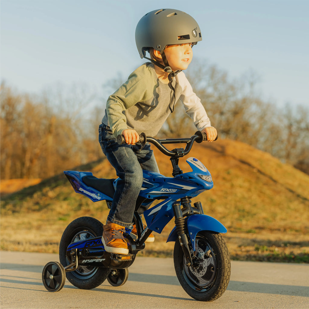 12" Hyper Speed Bike, Childs Bicycle; Kids Ages 2 - 4 Years Old, Blue, Character Group: Speed