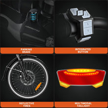 Load image into Gallery viewer, Addmotor Folding Electric Trike, 90MI Electric Tricycle for Adults, 750W 48V 20ah, CITYTRI 3 Wheel Electric Bikes, Step - Thru Etrike with Rear Speed Differential &amp; Parking Brake, E - 310 Plus Red