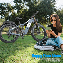 Load image into Gallery viewer, Electric Bike for Adults 26'', 1000W E - Mountain Bike 48V 30/20ah UL2849 Removable Battery, Fat Tire Ebike up to 30MPH Off Road Beach Snow Electric Bicycles Full Suspension &amp; Dual Hydraulic Disc Brakes