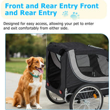 Load image into Gallery viewer, AECOJOY Dog Bike Trailer, Large 55'' Pet Bicycle Carrier for Small and Medium Dogs
