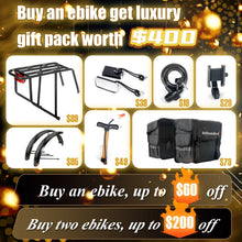 Load image into Gallery viewer, Electric Bike for Adults 26'', 1000W E - Mountain Bike 48V 30/20ah UL2849 Removable Battery, Fat Tire Ebike up to 30MPH Off Road Beach Snow Electric Bicycles Full Suspension &amp; Dual Hydraulic Disc Brakes
