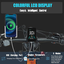 Load image into Gallery viewer, Electric Bike for Adults 26'', 1000W E - Mountain Bike 48V 30/20ah UL2849 Removable Battery, Fat Tire Ebike up to 30MPH Off Road Beach Snow Electric Bicycles Full Suspension &amp; Dual Hydraulic Disc Brakes