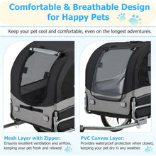 Load image into Gallery viewer, AECOJOY Dog Bike Trailer, Large 55'' Pet Bicycle Carrier for Small and Medium Dogs