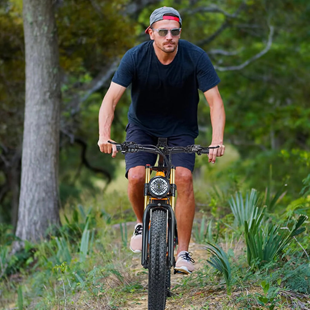 Electric Bike for Adults 26'', 1000W E - Mountain Bike 48V 30/20ah UL2849 Removable Battery, Fat Tire Ebike up to 30MPH Off Road Beach Snow Electric Bicycles Full Suspension & Dual Hydraulic Disc Brakes