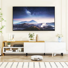 Load image into Gallery viewer, Tangkula Modern TV Stand for 80 Inches TVs with Storage Shelves and Cabinets