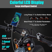 Load image into Gallery viewer, Electric Bike for Adults 26'', 1000W E - Mountain Bike 48V 30/20ah UL2849 Removable Battery, Fat Tire Ebike up to 30MPH Off Road Beach Snow Electric Bicycles Full Suspension &amp; Dual Hydraulic Disc Brakes