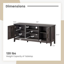 Load image into Gallery viewer, Tangkula Farmhouse TV Stand for TVs up to 65 Inch Entertainment Center with 2 Storage Cabinets