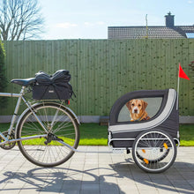 Load image into Gallery viewer, AECOJOY Dog Bike Trailer, Large 55'' Pet Bicycle Carrier for Small and Medium Dogs