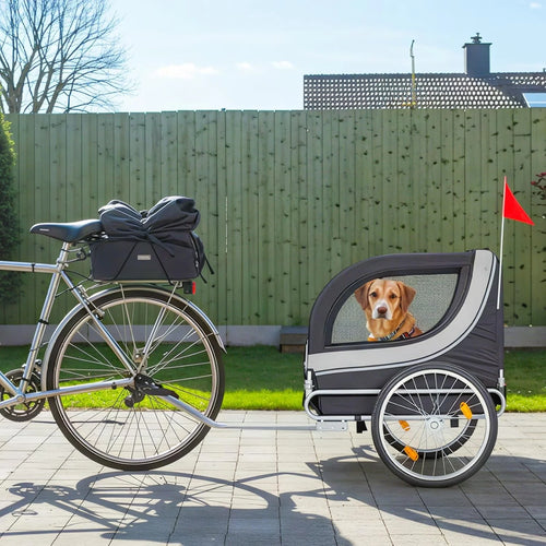 AECOJOY Dog Bike Trailer, Large 55'' Pet Bicycle Carrier for Small and Medium Dogs