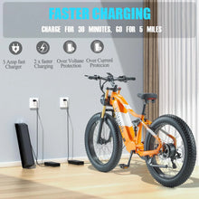 Load image into Gallery viewer, Electric Bike for Adults 26'', 1000W E - Mountain Bike 48V 30/20ah UL2849 Removable Battery, Fat Tire Ebike up to 30MPH Off Road Beach Snow Electric Bicycles Full Suspension &amp; Dual Hydraulic Disc Brakes