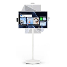 Load image into Gallery viewer, 32-Inch Portable TV, 1080P FHD Rolling TV on Wheels with Rotatable Touch Screen, Android 13 OS, 8G RAM+128G Storage, Built-in Battery, Full Swivel Rotation, Voice Remote